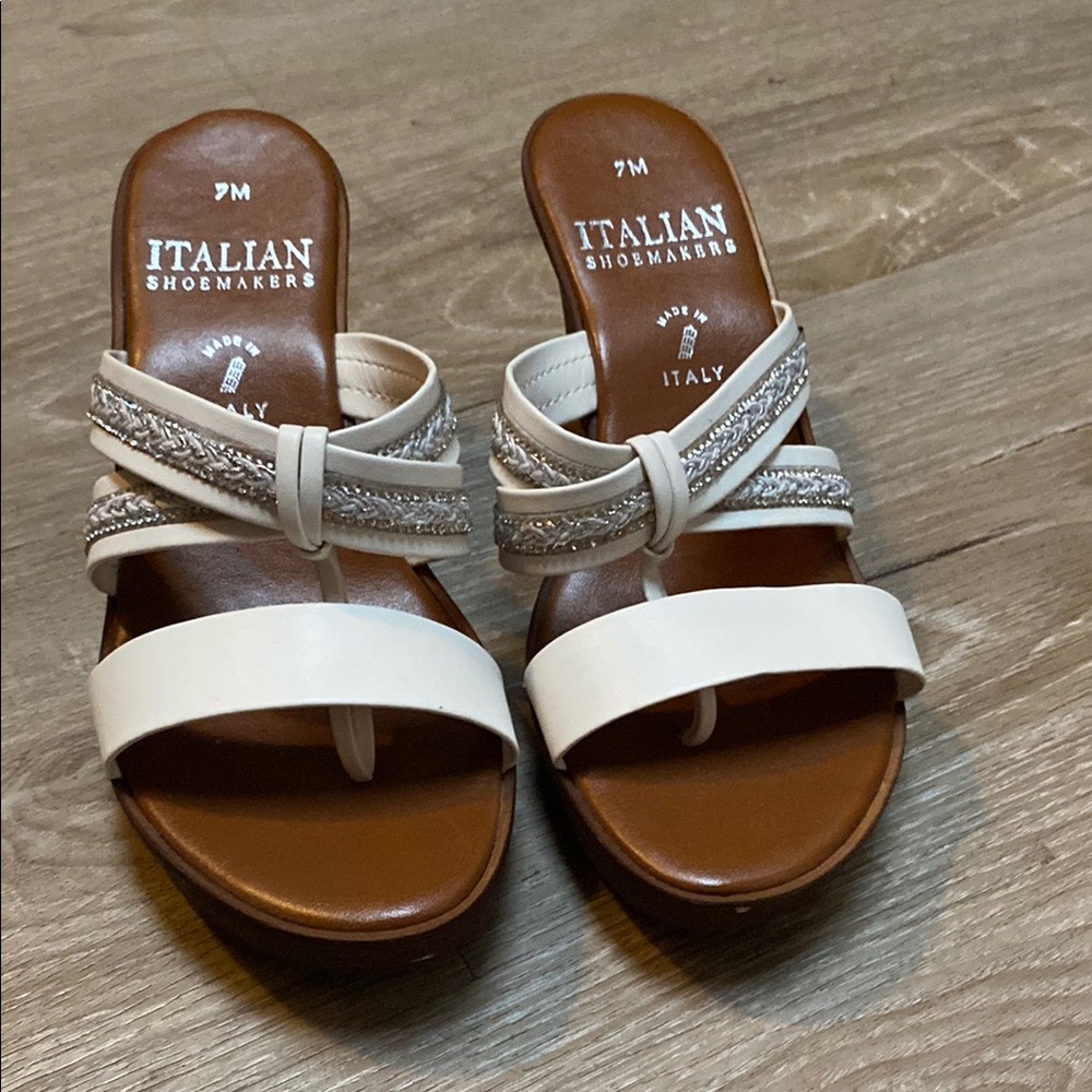 Italian Shoemakers Women's White Sandals